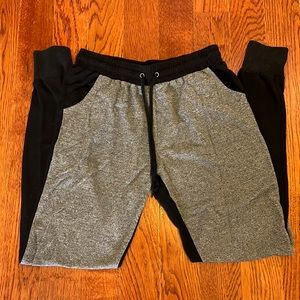 Black and Grey Jogger Sweatpants